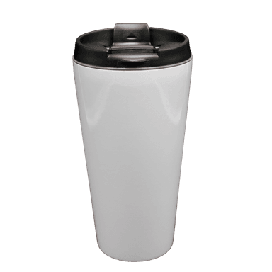 VASO CÓNICO DE ACERO INOXIDABLE BLANCO