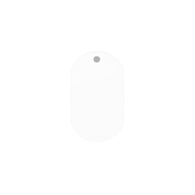 DOG TAG ALUMINIO BLANCO  (10 PZAS)