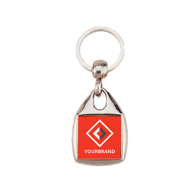 LLAVERO METALICO MF-25N 1 CARA (25x25MM) 100 PZ