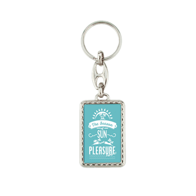 LLAVERO METALICO MG-40N 1 CARA (25x40MM) 100 PZ