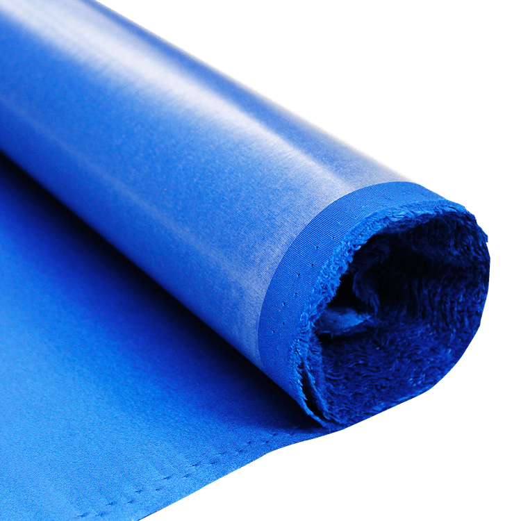 Tela poly-twill azul rey