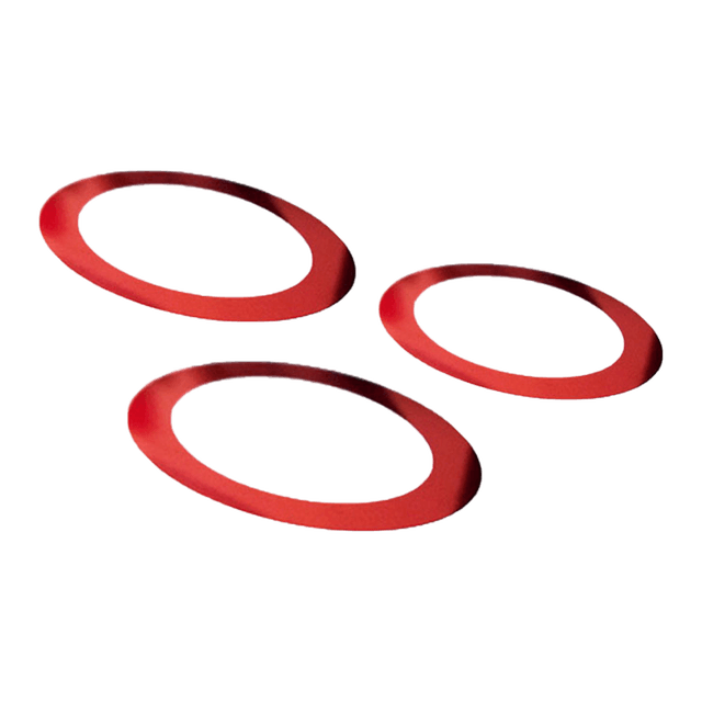 ARO DECORATIVO ROJO PARA BOTÓN 