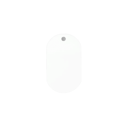 DOG TAG ALUMINIO BLANCO  (10 PZAS)